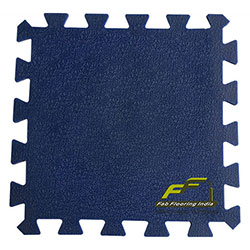 virgin pvc blue interlocking tile