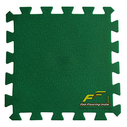 virgin pvc green interlocking tile