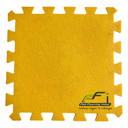 virgin pvc yellow interlocking tile